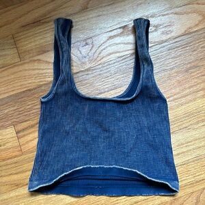 FP Movement Happiness Runs Square Neck Top - Navy